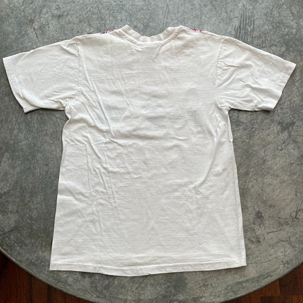 Vintage 80s Hand Painted Native American Single Stitch Tee Shirt Womens Medium - Picture 11 of 12